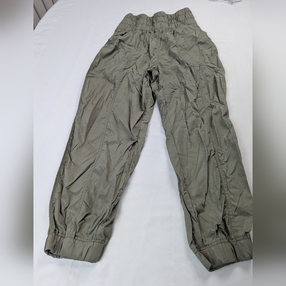 FP Movement by Free People Olive Cropped Elastic Waist Jogger Pants